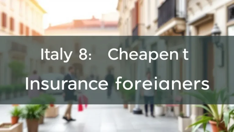 Italy Cheapest Insurance Foreigners - Professional Swiss-style featured image | Truescho.com