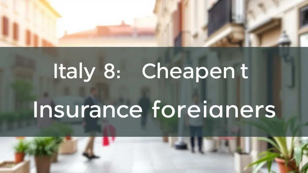Italy Cheapest Insurance Foreigners - Professional Swiss-style featured image | Truescho.com