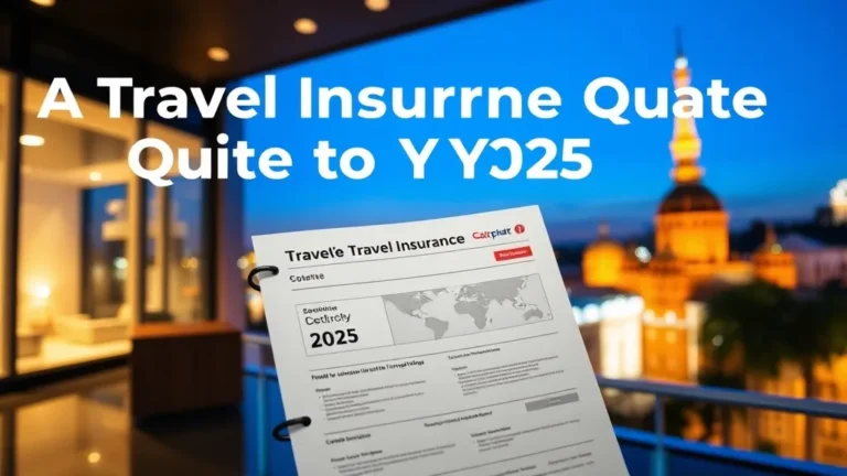 A Travel Insurance Quote for Your 2025 Trip - Professional Swiss-style featured image | Truescho.com
