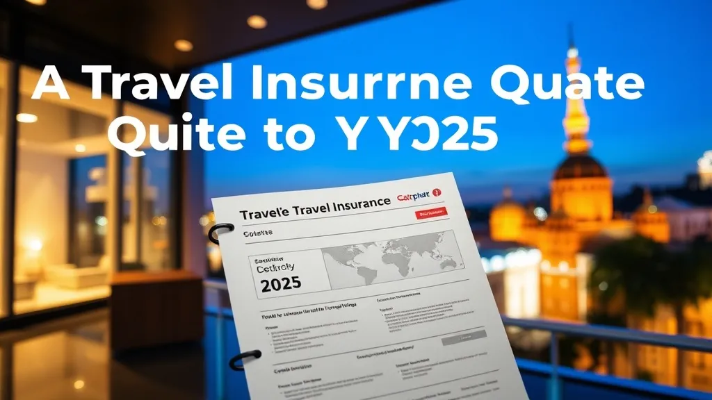 A Travel Insurance Quote for Your 2025 Trip - Professional Swiss-style featured image | Truescho.com