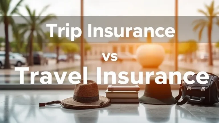 Trip Insurance vs Travel Insurance: What's the Diff? - Professional Swiss-style featured image | Truescho.com
